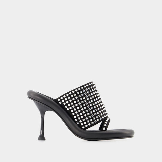 Mules Bumper Crystal - J.W. Anderson - Cuir - Noir