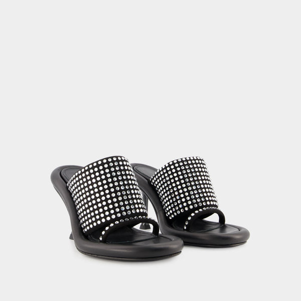 Mules Bumper Crystal - J.W. Anderson - Cuir - Noir