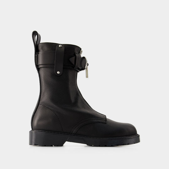 Bottines Punk Combat - J.W. Anderson - Cuir - Noir