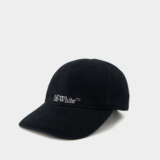 Casquette Bookish - Off White - Coton - Noir/Blanc
