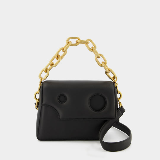 Sac Hobo Burrow 24 - Off White - Cuir - Noir