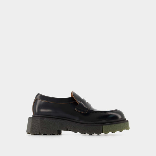 Bottines Sponge Loafer - Off White - Cuir - Noir/Militaire