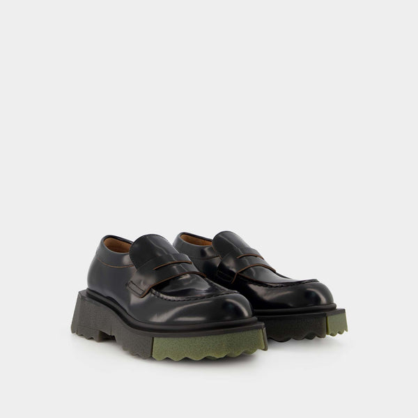 Bottines Sponge Loafer - Off White - Cuir - Noir/Militaire