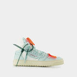 Sneakers 3.0 Off Court - Off White - Cuir - Blanc/Menthe