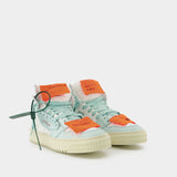 Sneakers 3.0 Off Court - Off White - Cuir - Blanc/Menthe