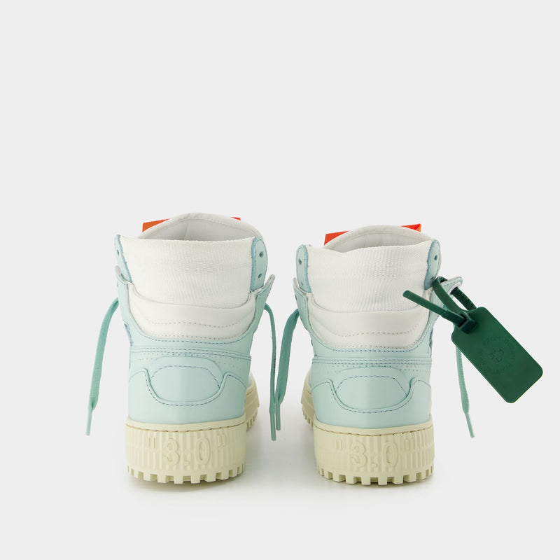 Sneakers 3.0 Off Court - Off White - Cuir - Blanc/Menthe