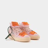 Sneakers 3.0 Off Court - Off White - Cuir - Rose