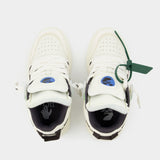 Sneakers Mid Top Sponge - Off White - Cuir - Blanc/Noir