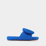 Sandales Bow Padded - Off White - Cuir - Bleu