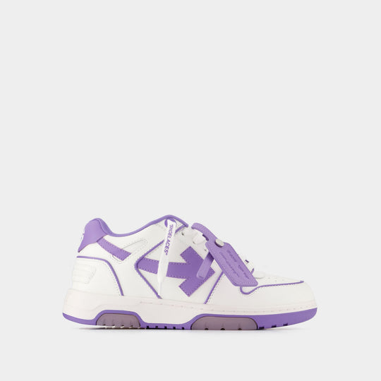 Sneakers Out Of Office - Off White - Cuir - Blanc/Violet