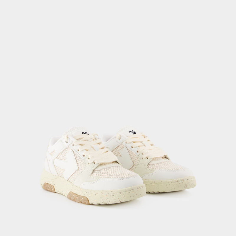 Sneakers Slim Out Of Office - Off White - Cuir - Blanc