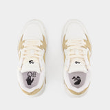 Sneakers Slim Out Of Office - Off White - Cuir - Blanc/Beige
