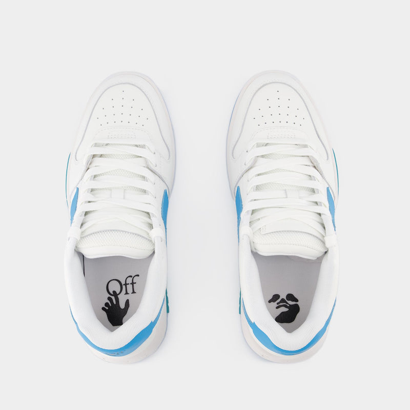 Sneakers Out Of Office - Off White - Cuir - Blanc/Bleu