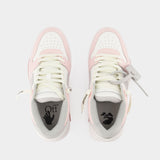 Sneakers Out Of Office - Off White - Cuir - Rose/Gris Clair