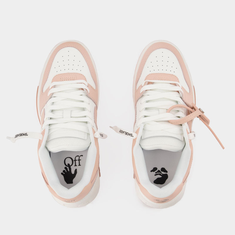 Sneakers Slim Out Of Office - Off White - Cuir - Poudre/Blanc