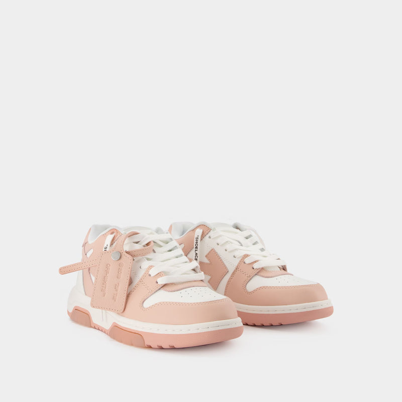 Sneakers Slim Out Of Office - Off White - Cuir - Poudre/Blanc