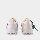 Sneakers Odsy 1000 - Off White - Cuir - Blanc/Violet