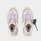Sneakers Odsy 1000 - Off White - Cuir - Blanc/Violet