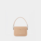 Sac à Bandoulière Plain Binder S - Off White - Cuir - Peach Orange