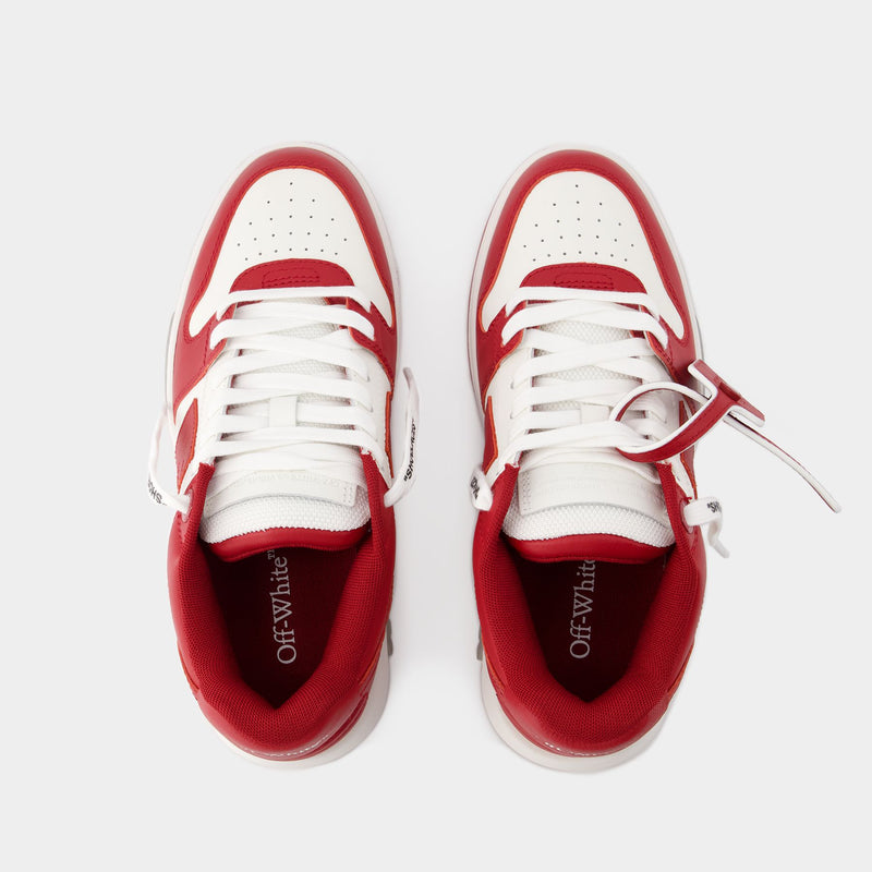 Sneakers Out Of Office - Off White - Cuir - Blanc/Bordeaux