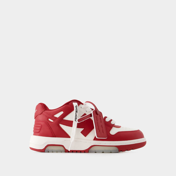 Sneakers Out Of Office - Off White - Cuir - Blanc/Bordeaux