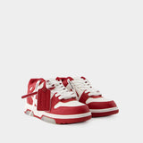 Sneakers Out Of Office - Off White - Cuir - Blanc/Bordeaux