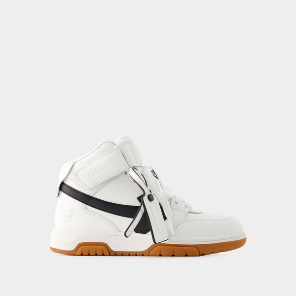 Sneakers Out Of Office Mid Top - Off White - Cuir - Blanc/Noir