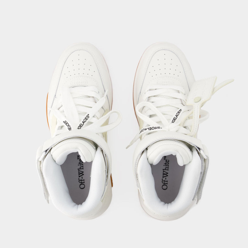 Sneakers Out Of Office Mid Top - Off White - Cuir - Blanc