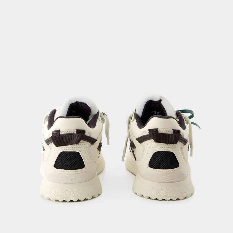 Sneakers Midtop Sponge - Off White - Cuir - Blanc/Noir