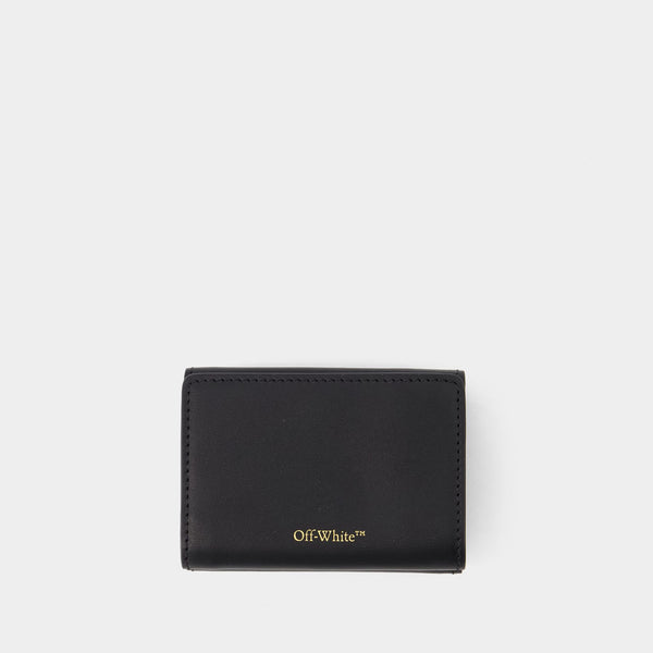 Portefeuille Mini Jitney - Off White - Cuir - Noir