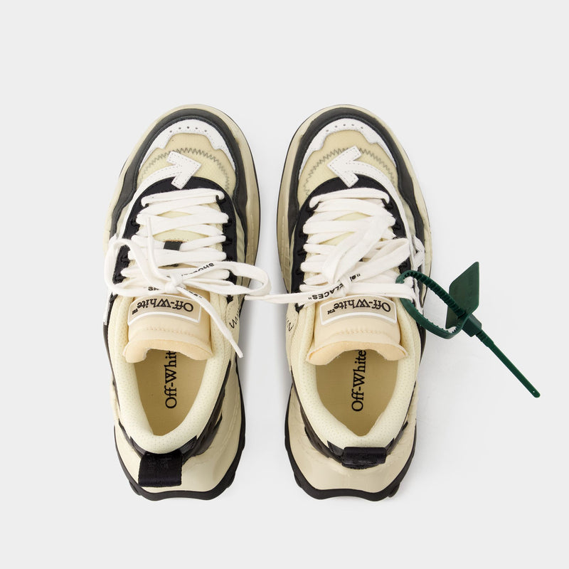 Sneakers Odsy 1000 - Off White - Cuir - Noir/Beige