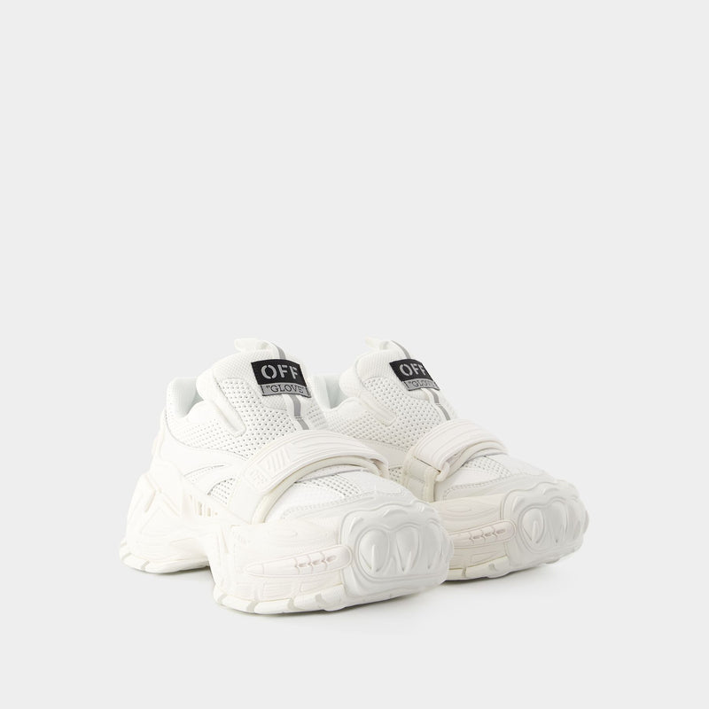 Sneakers Glove Slip On - Off White - Cuir - Blanc