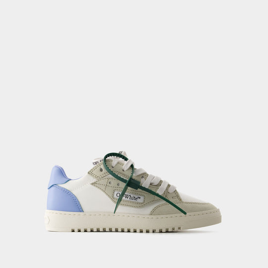 Sneakers 5.0 Off Court - Off White - Cuir - Bleu Clair