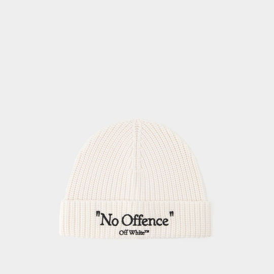 Bonnet Wo No Offence - Off White - Laine - Blanc