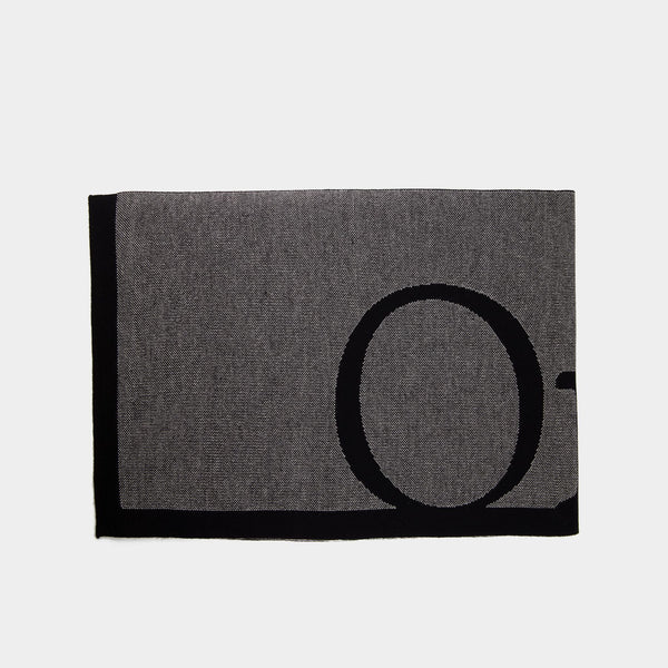 Echarpe Logo Pixel - Off White - Laine - Blanc