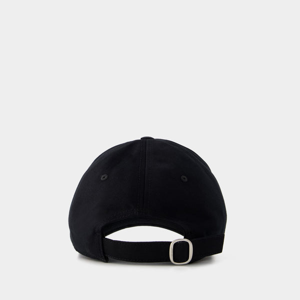 Casquette Drill - Off White - Coton - Noir/Blanc