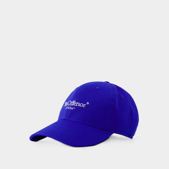 Casquette Drill No Offence - Off White - Coton - Bleu