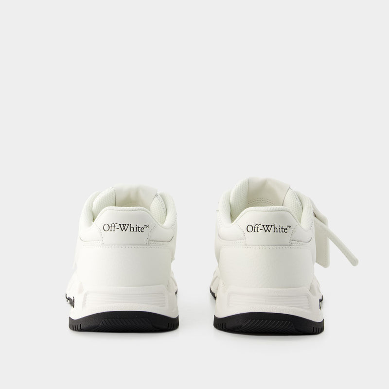 Sneakers Runner B - Off White - Cuir - Blanc