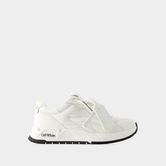 Sneakers Runner B - Off White - Cuir - Blanc