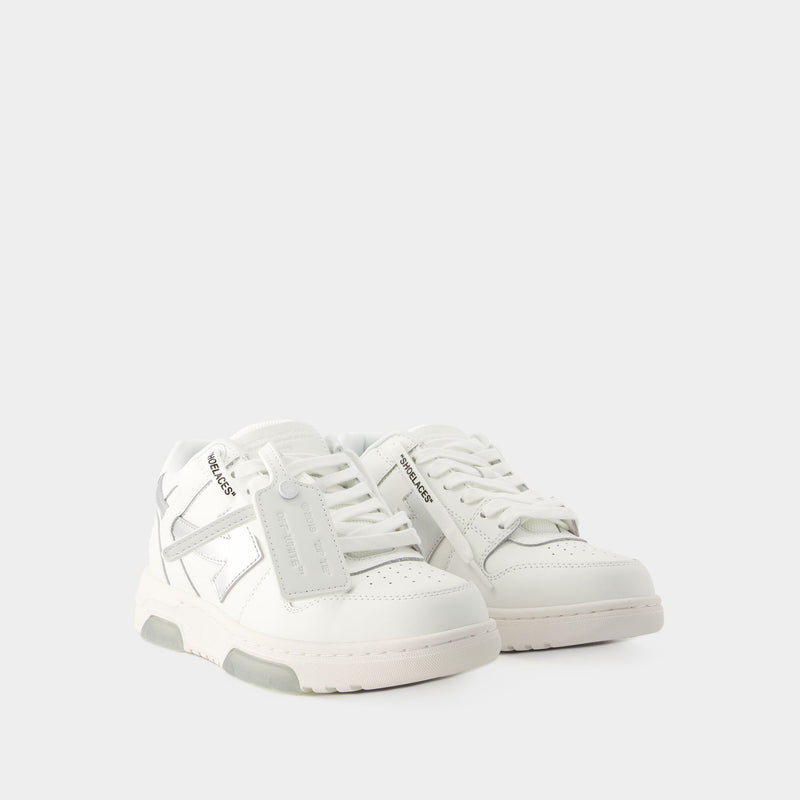 Sneakers Out Of Office - Off White - Cuir - Blanc/Argenté