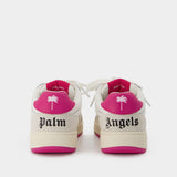 Sneakers Palm University - Palm Angels - Cuir - Blanc/Rose