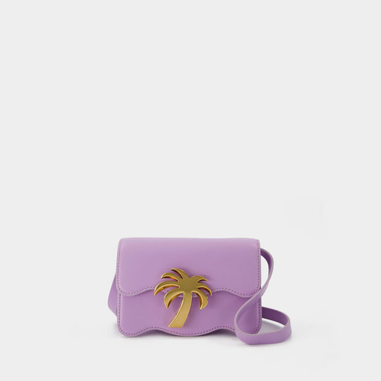 Sac Palm Beach Pm en Cuir Lilas et Or