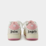 Sneakers Palm University - Palm Angels - Cuir - Blanc/Rose
