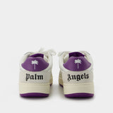 Sneakers Palm University - Palm Angels - Cuir - Blanc/Violet