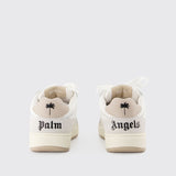 Sneakers University Origin - Palm Angels - Cuir - Beige