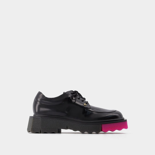 Derbies Calf Sponge en Cuir Noir