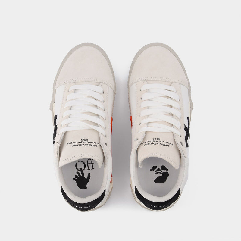 Sneakers Low Vulcanized en Toile Blanche