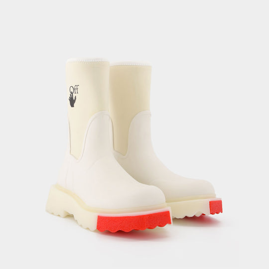 Bottines New Rainboot Sponge en Blanc