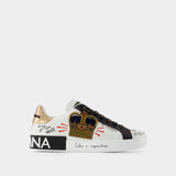 Sneakers Portofino - Dolce & Gabbana - Nylon - Multi