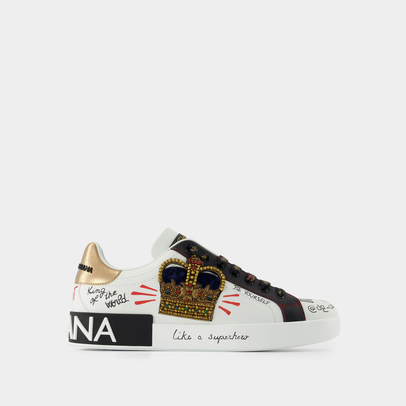 Sneakers Portofino - Dolce & Gabbana - Nylon - Multi